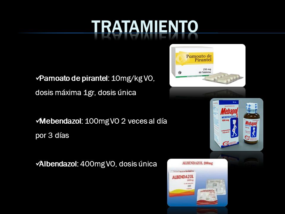 mebendazol dosis maxima adultos